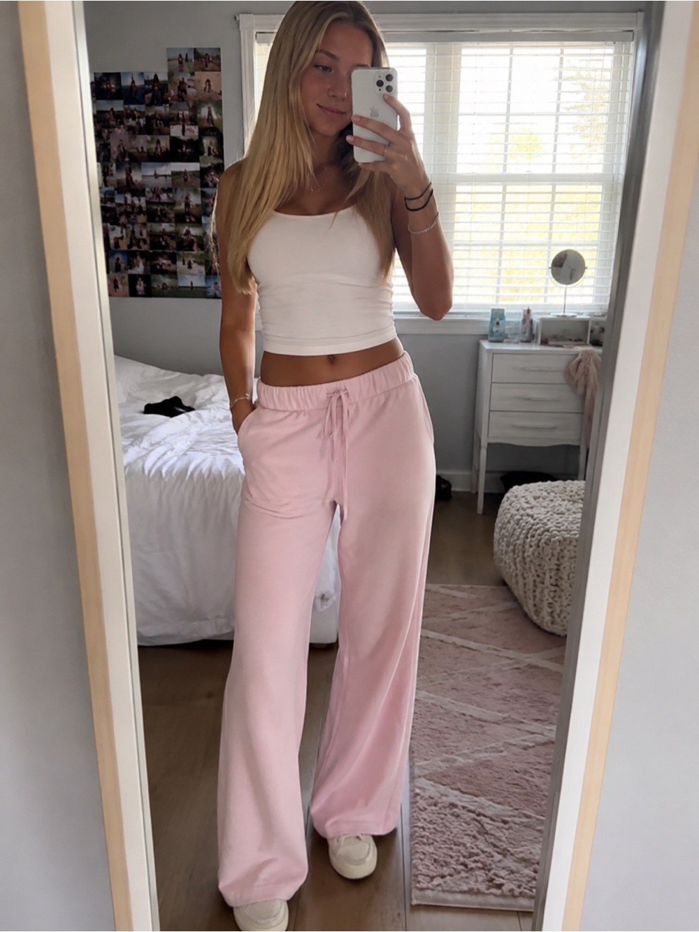 Urban Outfitters Light Pink Flare Pants